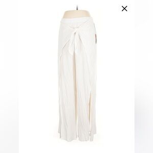 NWT Kona Sol White Sheer Tie-Waist Swim Coverup Pants